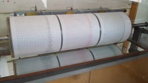 Our seismograph shows the quake quite clearly.