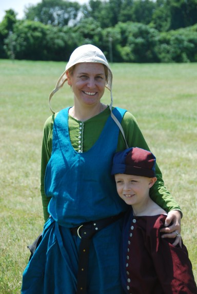 My son and I at the Renaissance faire.