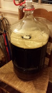 Right after pitching the yeast.