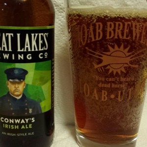 Conway's Irish Ale, by Great Lakes Brewing.