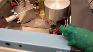 Lord Hogsworth approves of the recent repairs to the mass spectrometer.