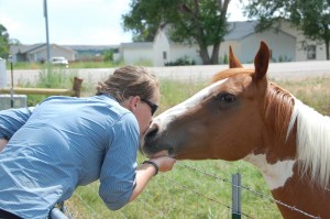 Sharing some kisses.
