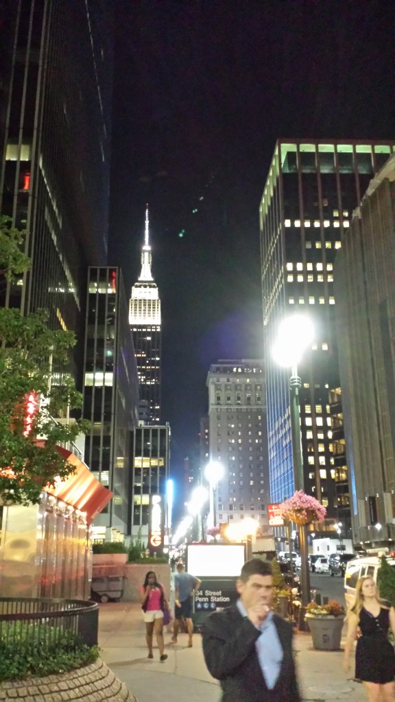 Leaving Penn Station. And OMG! It's the Empire State Building!