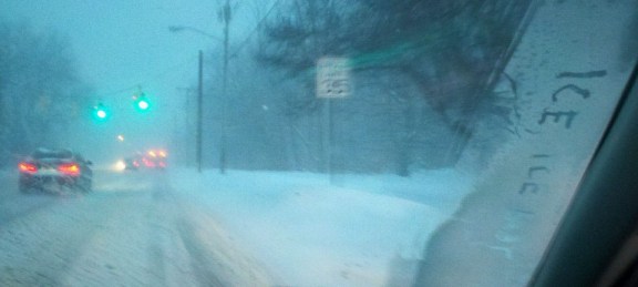 We had frost inside the windshield. The temperatures were dropping into the single digits!