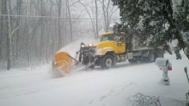Town of Williamson snow plow.