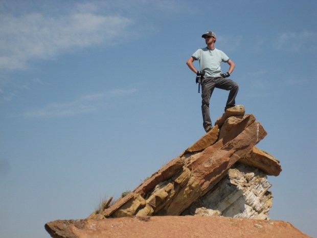 Pathfinder surveys the landscape victoriously