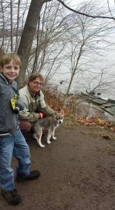 Overlooking Lake Ontario with the family.
