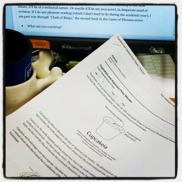 Working on blogs. My favorite!