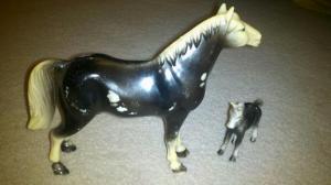 My very first toy horses.