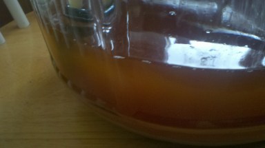 The stuff left behind at the bottom of the primary fermentation carboy.