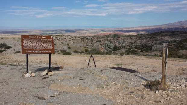 There's a cave there. A Natural Trap.