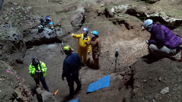 Planning the day's work.