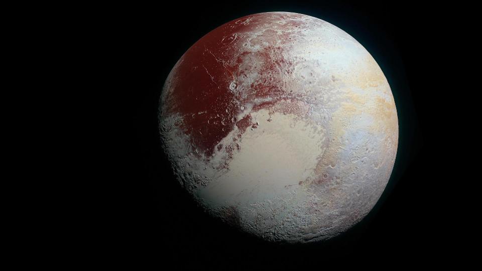 Photograph of Pluto from NASA's New Horizons probe