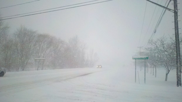 NY State Highway 104 and Townline Road.
