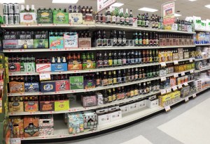 Breen's unrefrigerated 'craft' section.