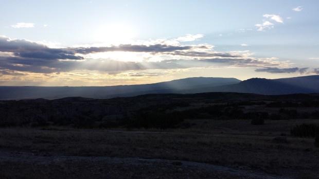 Another sunset over Natural Trap Cave.